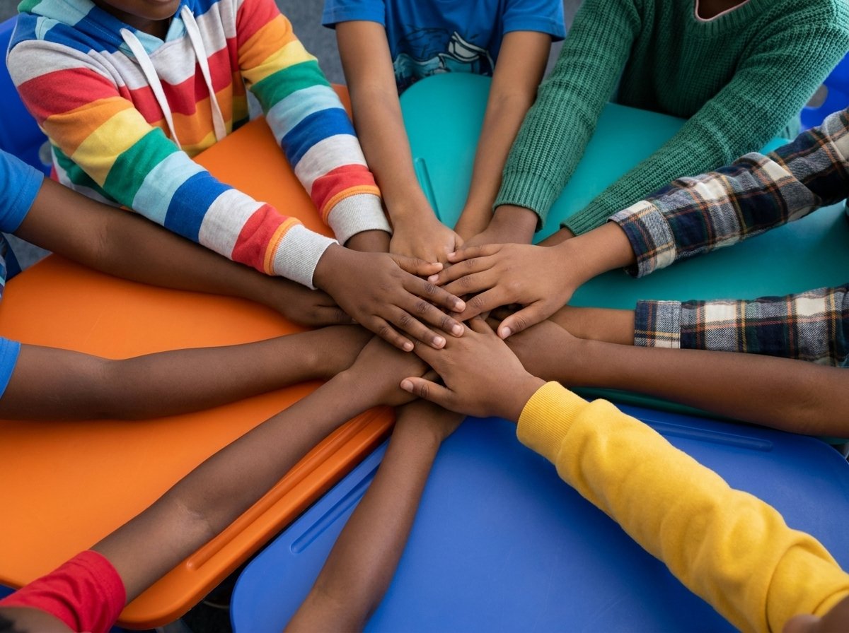 students hands stacked together 202609010930